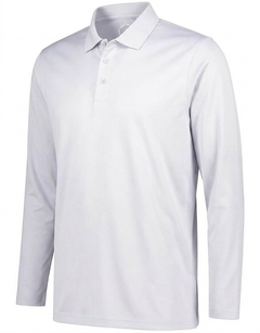 Men's Basic Performance Long Sleeve Golfer Polo Shirt - Swagg