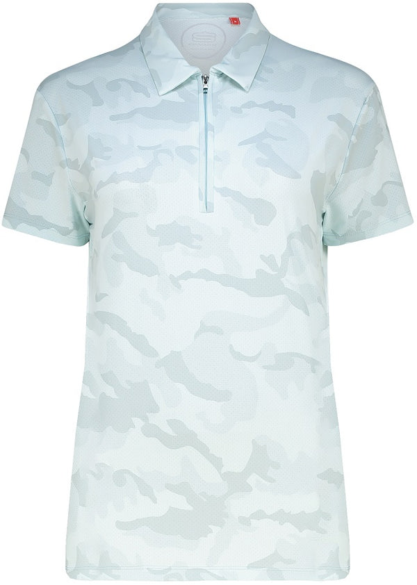 Swagg Ladies Femme Camo Golfer Polo Shirt - Image 2