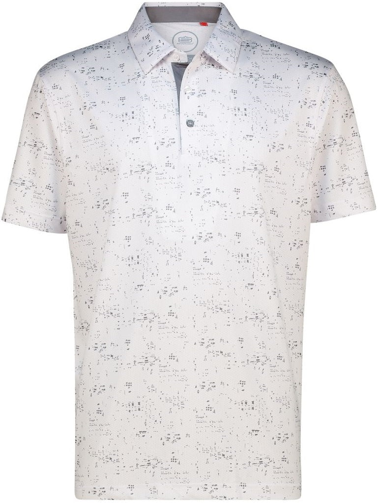 Men's Litho Dry Tech Performance Golfer Polo Shirt