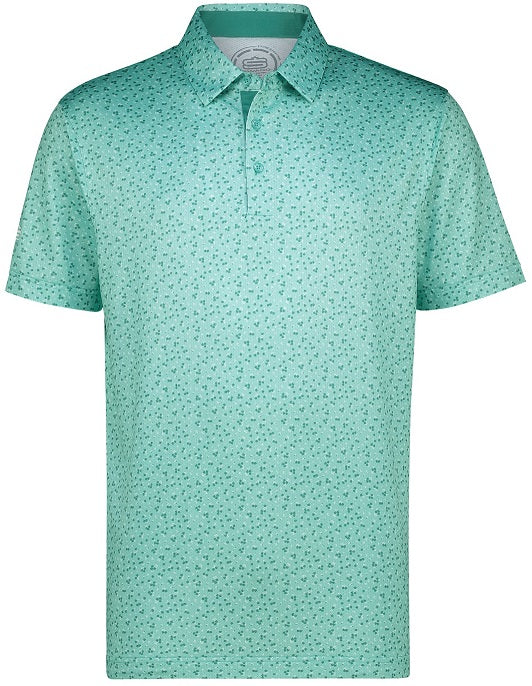 Men&#39;s Crazy Daisy Dry Tech Performance Golfer Polo Shirt