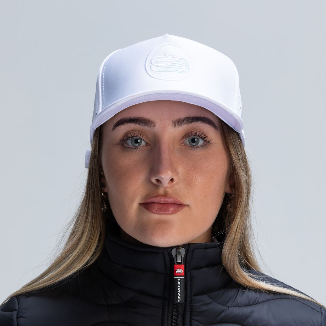 Alpha Icon 5 Panel Performance Cap with Laser Hole Detail