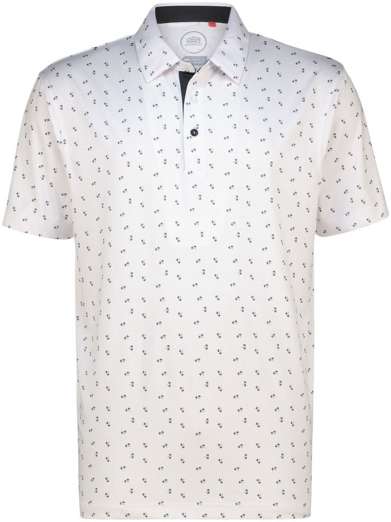 Men's Micro Meadow Dry Tech Performance Golfer Polo Shirt