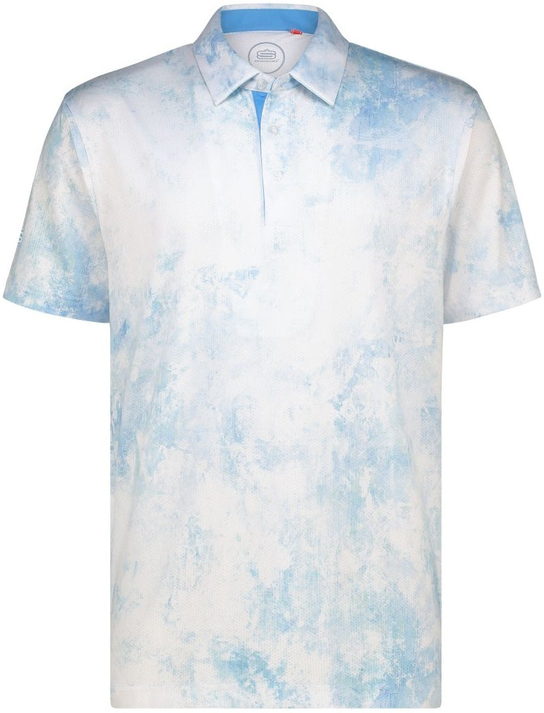 Men's Virtual Noise Dry Tech Performance Golfer Polo Shirt