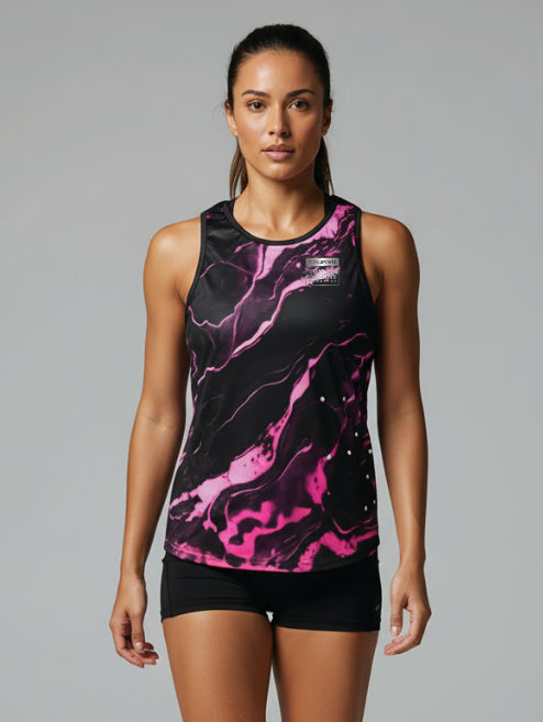 Ladies Pink Thunda Technical Running Vest