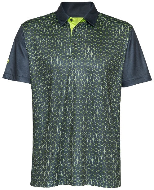 Men&#39;s Hexagon Dry Tech Performance Golfer Polo Shirt
